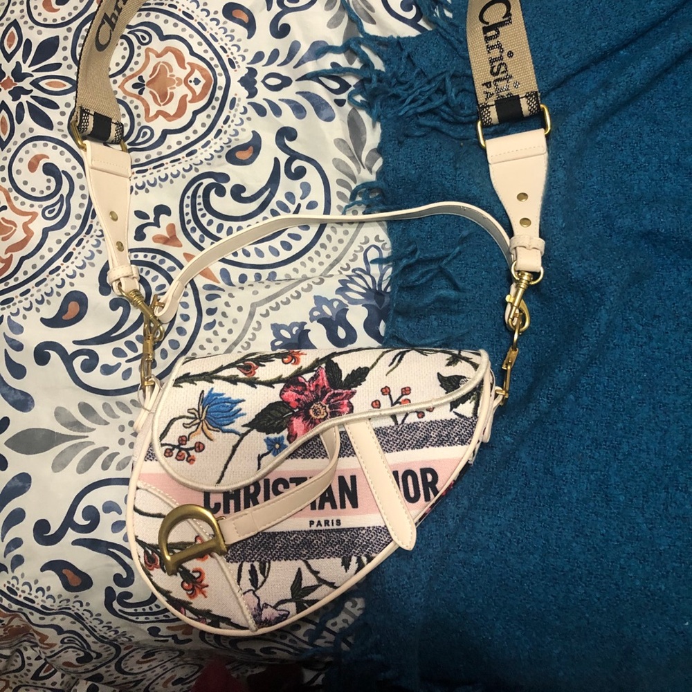 CD designer saddle bag (white bag is for sale)